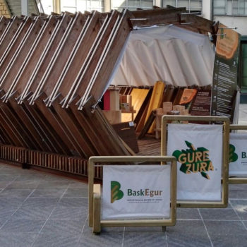 El stand Gure Zura galardonado en los premios Nacionales de Arquitectura Efímera