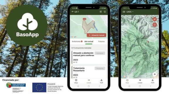 Euskadi avanza en el acceso digital a los planes de gestión forestal con BasoApp